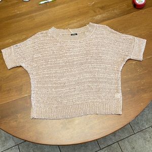 Apt. 9 Blush Pink Crochet Top -Large